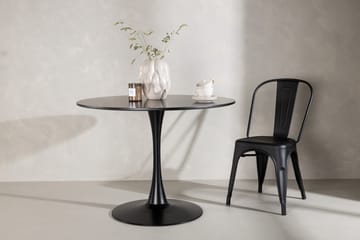 Spisebord Venture Home Glade spisebord 100x74 cm rundt Black - Møbler - Borde - Spisebord og køkkenbord