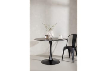 Spisebord Venture Home Glade spisebord 100x74 cm rundt Black - Møbler - Borde - Spisebord og køkkenbord
