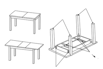 Tabell Udvideligt spisebord 100 cm - Træ / natur - Møbler - Borde - Spisebord og køkkenbord