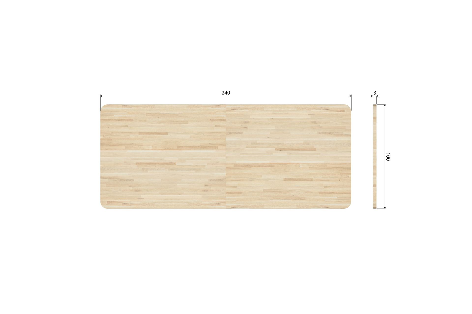 Tablo Spisebord 240 cm - Nature - Møbler - Borde - Spisebord og køkkenbord