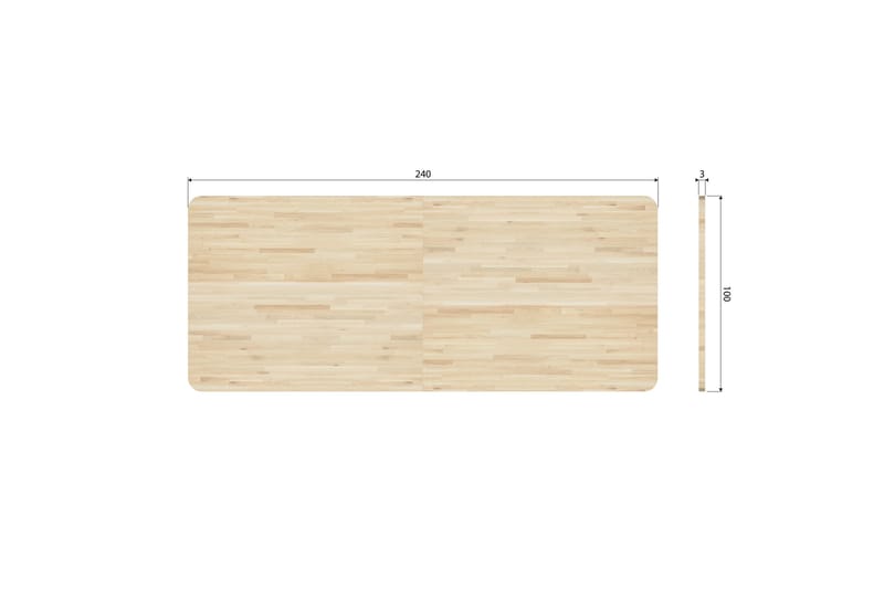 Tablo Spisebord 240 cm - Nature - Møbler - Borde - Spisebord og køkkenbord