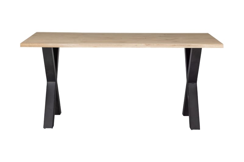 Tablo Spisebord A-formede ben 160 cm - Eg / sort - Møbler - Borde - Spisebord og køkkenbord
