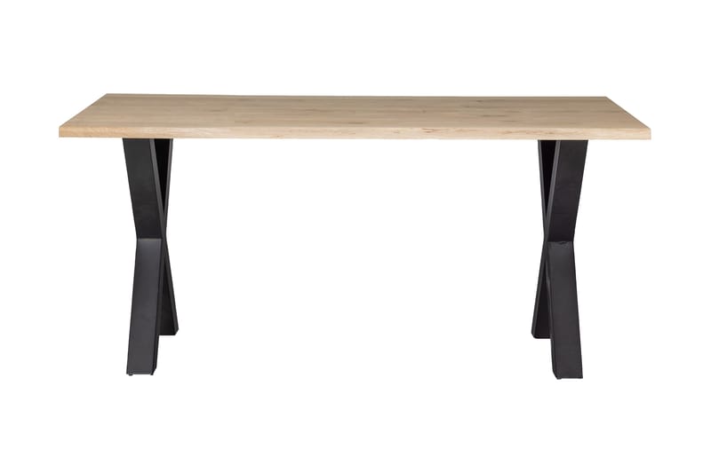 Tablo Spisebord A-formede ben 160 cm - Eg / sort - Spisebord og køkkenbord