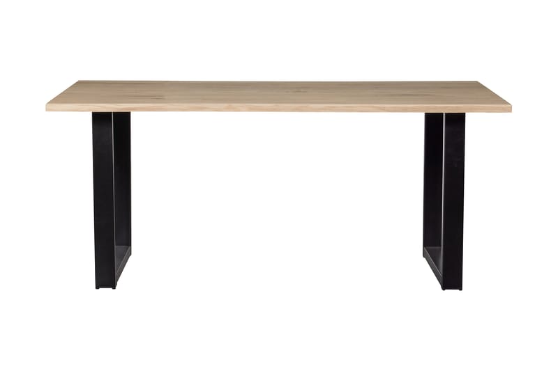 Tablo Spisebord U-formede ben 160 cm - Eg / sort - Møbler - Borde - Spisebord og køkkenbord