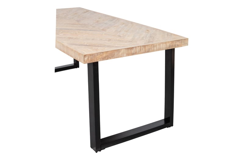 Tablo Spisebord U-formede ben 180 cm - Blonder / Natur / Sort - Møbler - Borde - Spisebord og køkkenbord