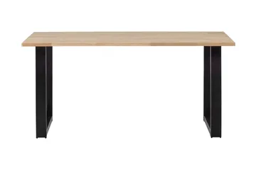 Tablo Spisebord U-formede ben 180 cm Ubehandlet - Eg / sort - Møbler - Borde - Spisebord og køkkenbord