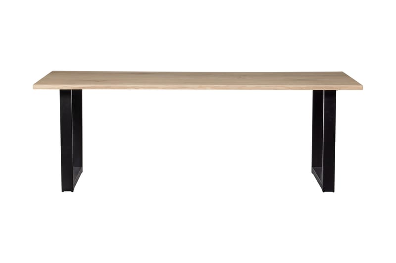 Tablo Spisebord U-formede ben 199 cm - Eg / sort - Spisebord og køkkenbord