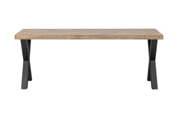 Tablo Spisebord X-formede ben 180 cm - Blonder / Natur / Sort - Møbler - Borde - Spisebord og køkkenbord