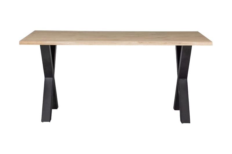 Tablo Spisebord X-formede ben 180 cm - Eg / sort - Møbler - Borde - Spisebord og køkkenbord