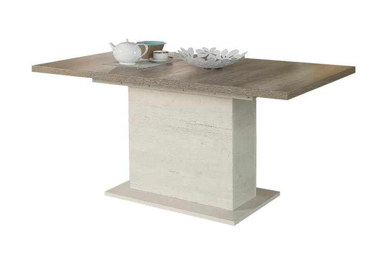 Talebi Spisebord 90 cm - Brun / hvid - Spisebord og køkkenbord