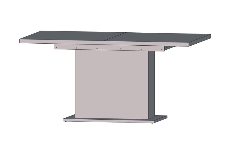 Talebi Spisebord 90 cm - Brun / hvid - Møbler - Borde - Spisebord og køkkenbord