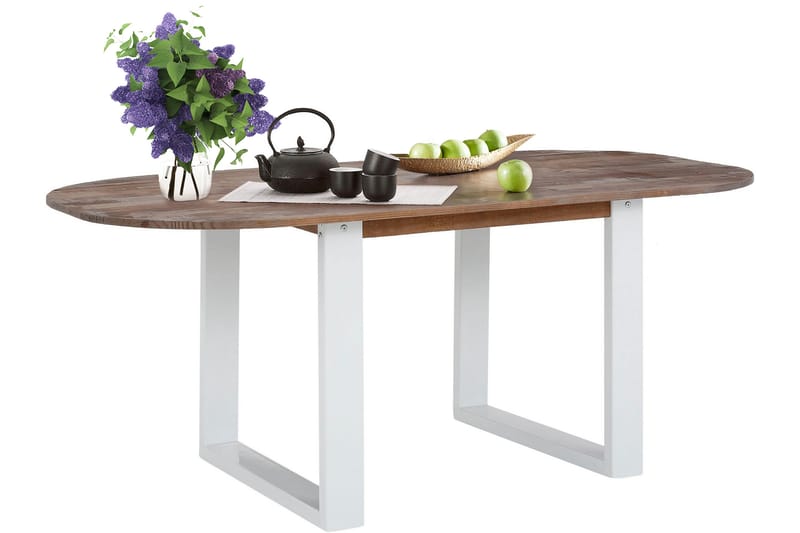 Telestad Spisebord Ovalt 220 cm - Brun - Spisebord og køkkenbord