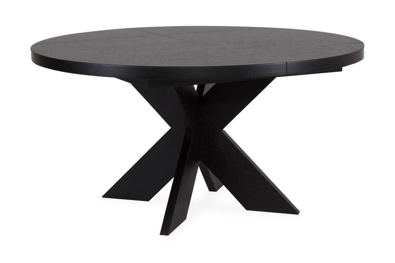 Telma Udvideligt Spisebord 140 cm Rundt - Sort - Spisebord og køkkenbord