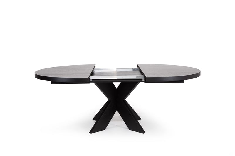 Telma Udvideligt Spisebord 140 cm Rundt - Sort - Spisebord og køkkenbord