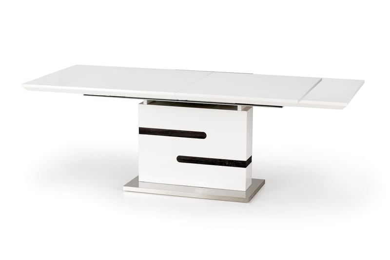 Tengalia Udvideligt Spisebord 160 cm - Hvid/Grå - Spisebord og køkkenbord