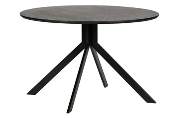 Tero Spisebord 120 cm Rund - Sort - Møbler - Borde - Spisebord og køkkenbord
