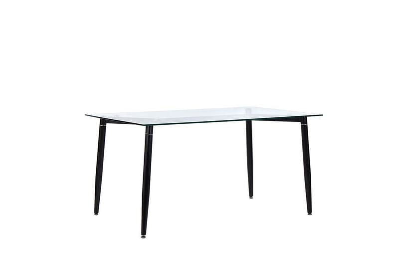 Totham Spisebord 150 cm - Glas/Sort - Spisebord og køkkenbord
