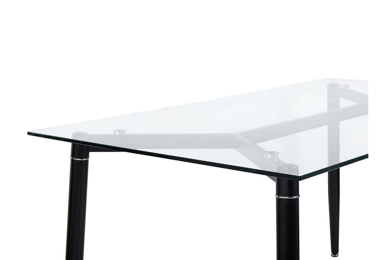 Totham Spisebord 150 cm - Glas/Sort - Møbler - Borde - Spisebord og køkkenbord