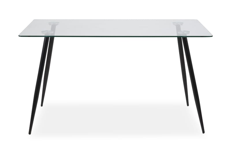 Tyrone Spisebord 140 cm - Glas/Sort - Møbler - Borde - Spisebord og køkkenbord