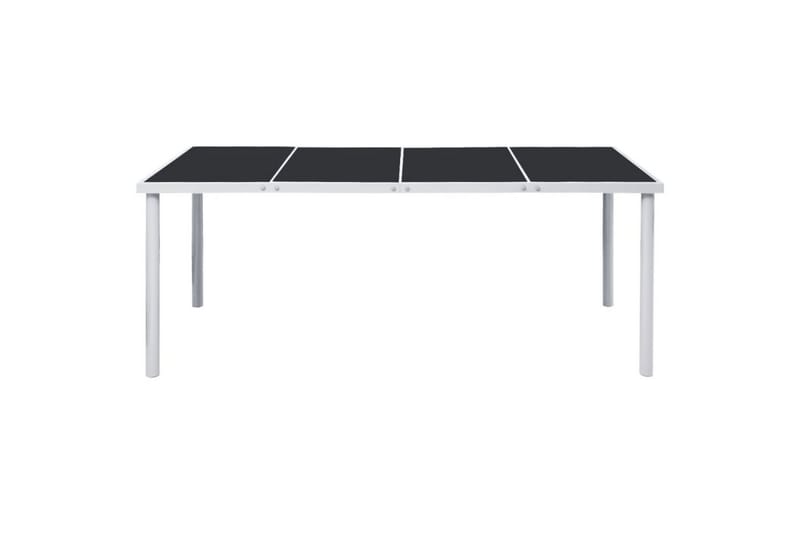 Udendørs Spisebord 190 X 90 X 74 Cm Sort - Sort - Møbler - Borde - Spisebord og køkkenbord
