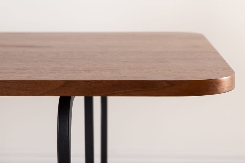 Uno Spisebord 200 cm - Valnøttsbrun/Svart - Møbler - Borde - Spisebord og køkkenbord