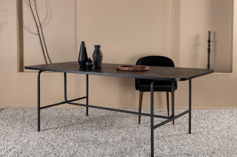 Unos Spisebord 200 cm - Sort - Spisebord og køkkenbord