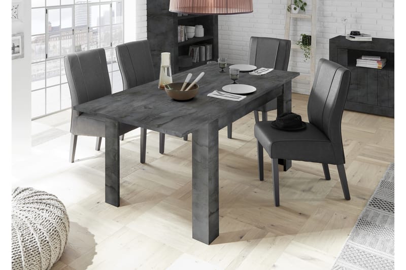 Urbino Udvideligt Spisebord 137 cm - Grå - Møbler - Borde - Spisebord og køkkenbord