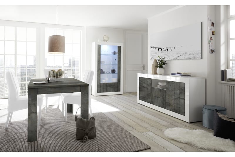 Urbino Udvideligt Spisebord 137 cm - Grå - Møbler - Borde - Spisebord og køkkenbord