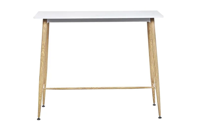 Vechas Spisebord 90 cm, Hvid/Lyst Træ