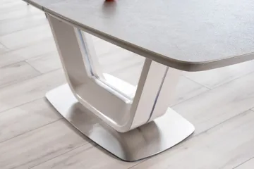 Ventera Udvideligt Spisebord 160 cm - Keramik/Grå - Møbler - Borde - Spisebord og køkkenbord