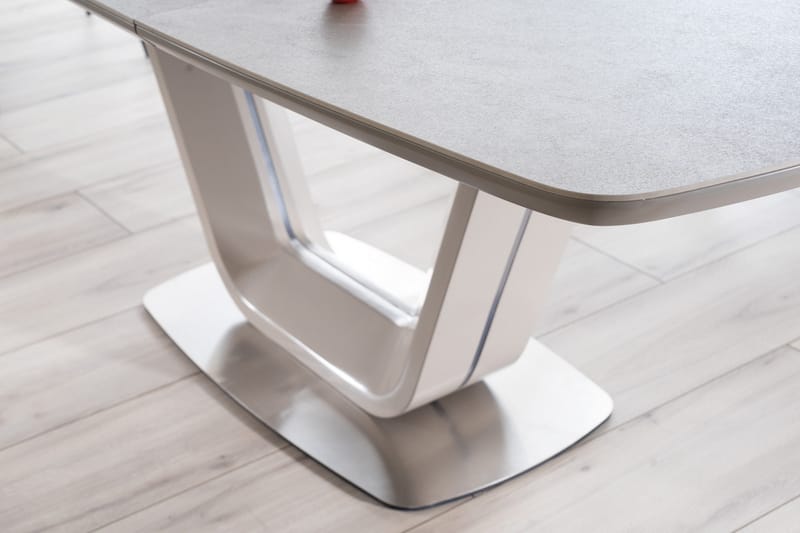 Ventera Udvideligt Spisebord 160 cm - Keramik/Grå - Møbler - Borde - Spisebord og køkkenbord