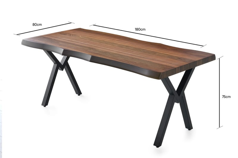 Vigentino Spisebord 180 cm - Valnød - Spisebord og køkkenbord