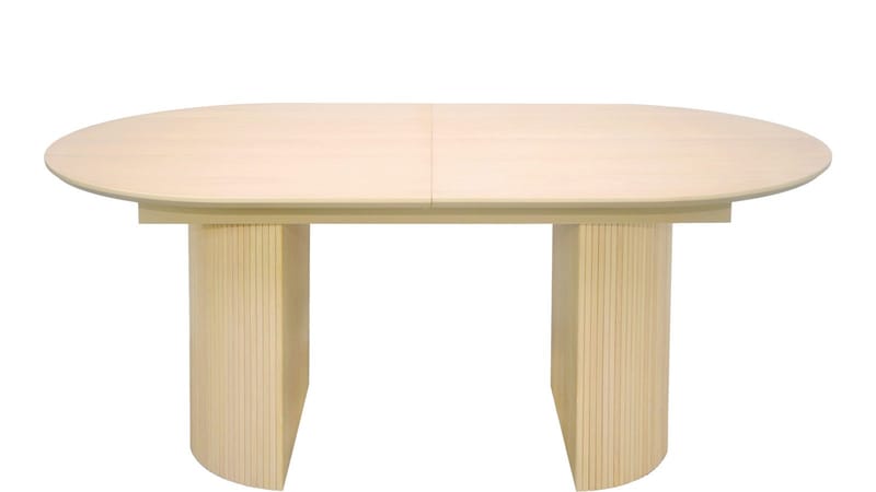 Spisebord Otaki 180 cm Butterfly - Hvidpigmenteret eg - Møbler - Borde - Spisebord og køkkenbord