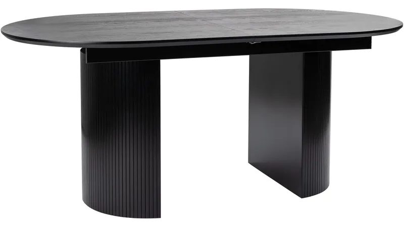 Spisebord Otaki 180 cm Butterfly, Sort eg
