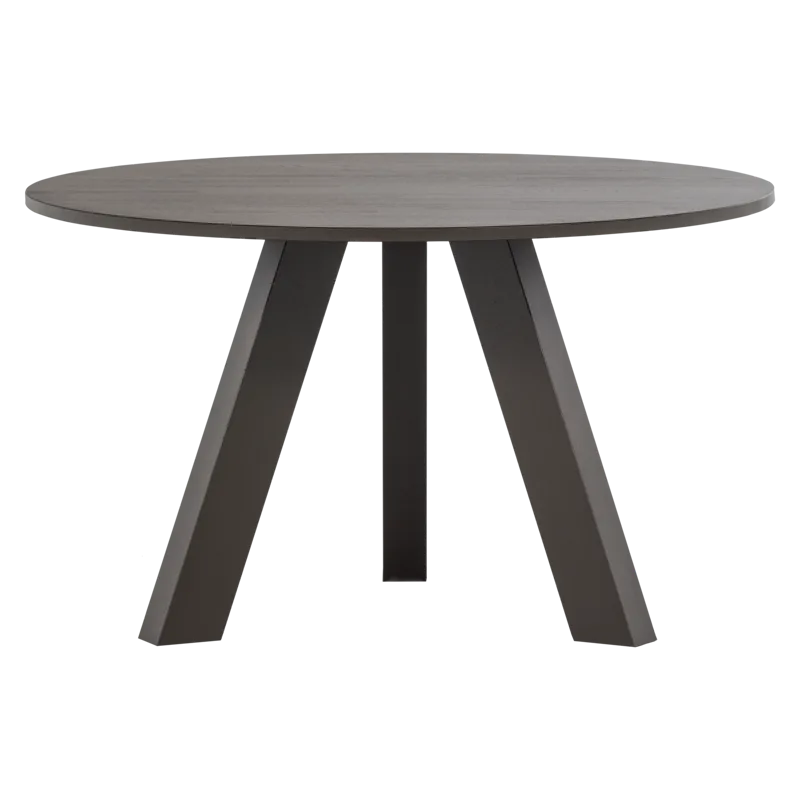 Spisebord Rhonda 129 cm rundt, Mellembrun