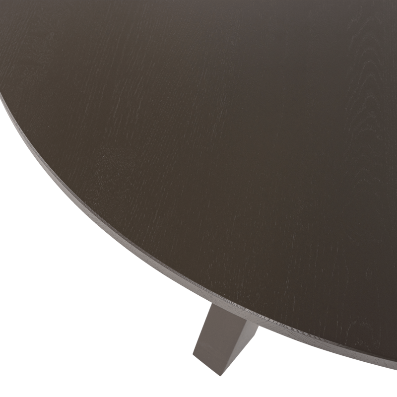 Spisebord Rhonda 129 cm rundt - Mellembrun - Møbler - Borde - Spisebord og køkkenbord