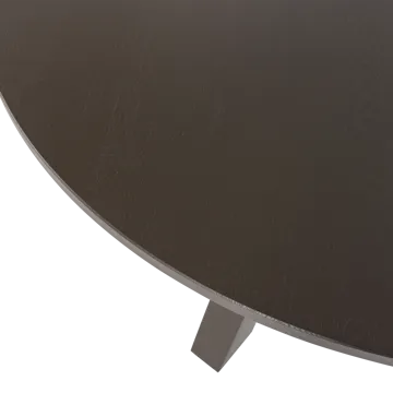 Spisebord Rhonda 129 cm rundt - Mellembrun - Møbler - Borde - Spisebord og køkkenbord