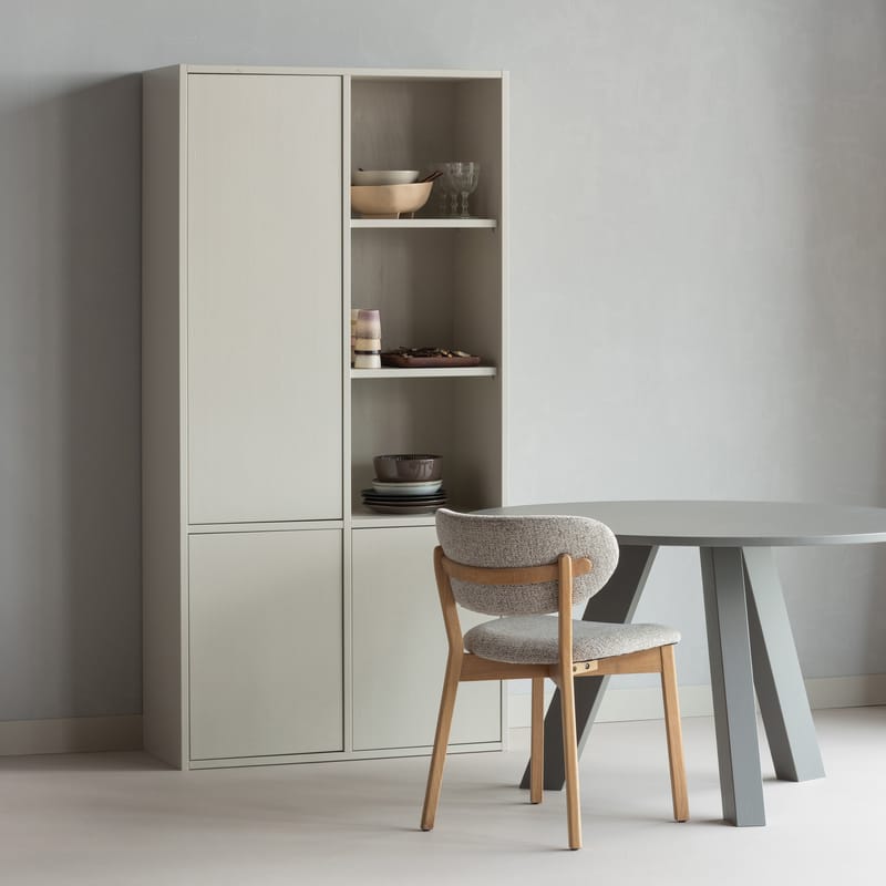 Spisebord Rhonda 129 cm rundt - Varmgrå - Møbler - Borde - Spisebord og køkkenbord