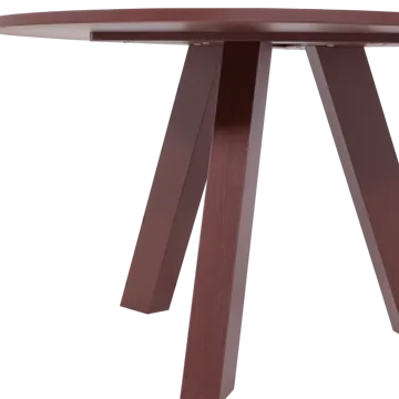 Spisebord Rhonda 129 cm rundt - Vinrød - Møbler - Borde - Spisebord og køkkenbord