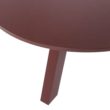 Spisebord Rhonda 129 cm rundt - Vinrød - Møbler - Borde - Spisebord og køkkenbord