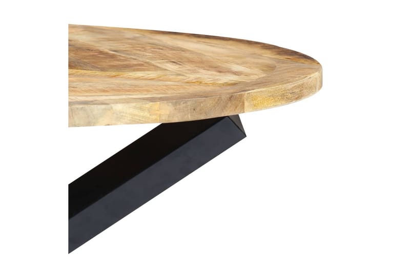 spisebord rundt 120 x 76 cm massivt mangotræ - Spisebord og køkkenbord