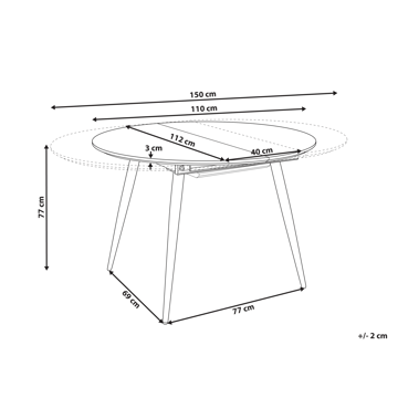 Spisebord Seniac 150 cm - Brun - Møbler - Borde - Spisebord og køkkenbord