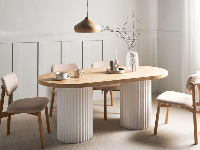 Spisebord Sheridan 180 cm - Lysebrun - Møbler - Borde - Spisebord og køkkenbord