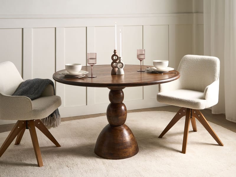 Spisebord Silvon 120 cm - Mørkebrun - Møbler - Borde - Spisebord og køkkenbord