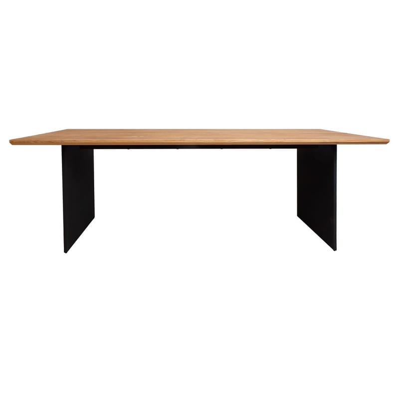 Spisebord Teron 220x100x75 cm - Eg/sort - Møbler - Borde - Spisebord og køkkenbord