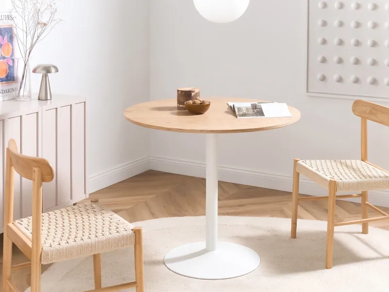 Spisebord Tino 90 cm - Lysebrun - Møbler - Borde - Spisebord og køkkenbord