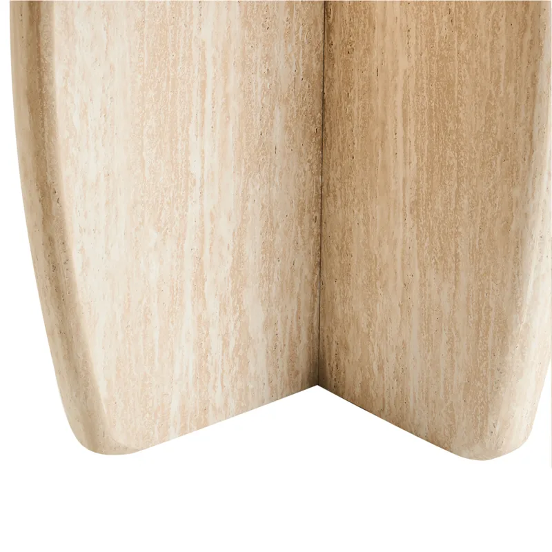 Spisebord Travers 180 cm - Travertin-effekt - Møbler - Borde - Spisebord og køkkenbord