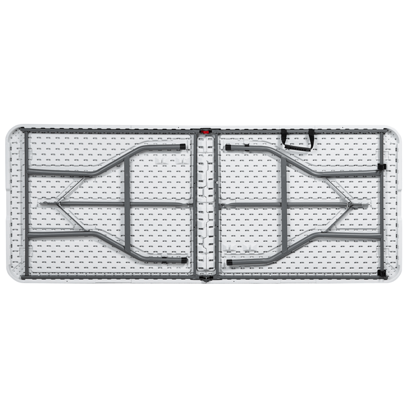 Spisebord udendørs til 6 personer Cugnoli 180 cm 74 cm - Hvid/Sølv - Havemøbler - Havebord - Spisebord & havebord