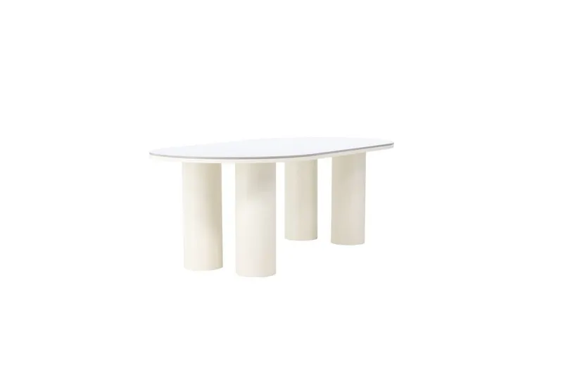 Spisebord VIND Havstenssund 110x220 cm Hvid - Møbler - Borde - Spisebord og køkkenbord