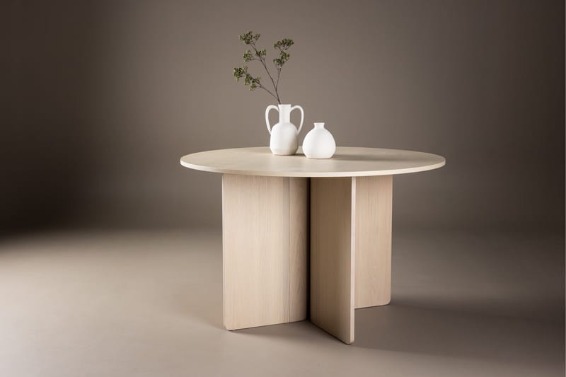 Spisebord VIND Tyresö rundt spisebord Hvidvasket - Møbler - Borde - Spisebord og køkkenbord